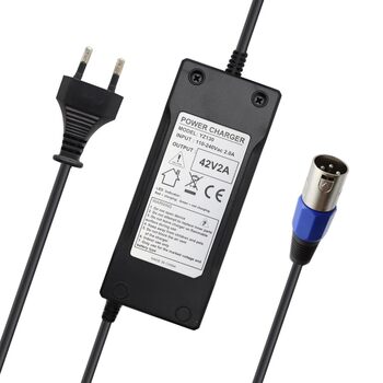 Зарядний кабель Abakoo для блоку живлення та зарядного пристрою 42 В 2 А для електричного велосипеда та скутера 36 В, замінює HP1202L3 з 3-контактним XLR