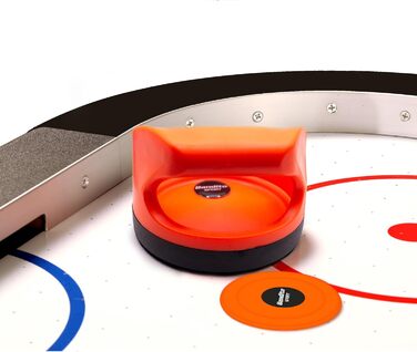 Аерохокейна шайба Bandito SpeedFire, турнірний розмір, Ø 70 мм, 24 г. Для активних гравців та професіоналів, виготовлена з ударостійкого ABS-матеріалу, суперковзаючий ефект, яскраво-червона, набір з 3 / 10 SpeedFire 10 шт.