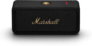 Портативна колонка Marshall Emberton II Bluetooth, бездротова, водонепроникна - чорний і латунний Black & Brass Emberton II