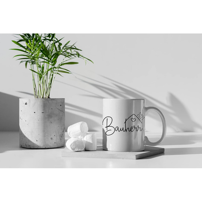 Персоналізована керамічна кружка для будівництва будинку з роком Будівельник 3 Кружка - справжня прикраса на будівельному майданчику Подарунок для чоловіків на завершення Біла ручка та внутрішня частина