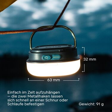 Акумуляторний світлодіодний ліхтар для кемпінгу Silva Glow - Акумуляторні кемпінгові та вуличні лампи та ліхтарі з USB-C - 350 люменів та 4 рівні яскравості - Біле та тепле кемпінгове світло - Час горіння 156 годин - Водонепроникний вуличний ліхтар жовтог