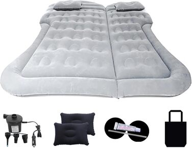 Автомобільний матрац для Suzuki SX4 S-Cross II 2016-2021, надувний матрац у автомобіль, матрац у автомобіль, надувне ліжко в багажник, матрац у багажник автомобіля, комбіноване ліжко в автомобіль, сірий