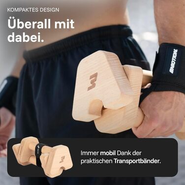 Дерев&39яні ручки для віджимання BMOTION преміум-класу, стійкі та нековзні паралелети для калістеніки, ручки для віджимання або стійки на руках, перекладина для віджимання для використання в приміщенні та на вулиці, включаючи ремінь для транспортування