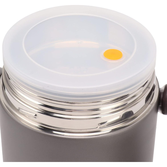 Ізольований харчовий контейнер з нержавіючої сталі, великої місткості, герметичний вакуумний контейнер для ділових поїздок, пікніків, 2 л, темно-сірий