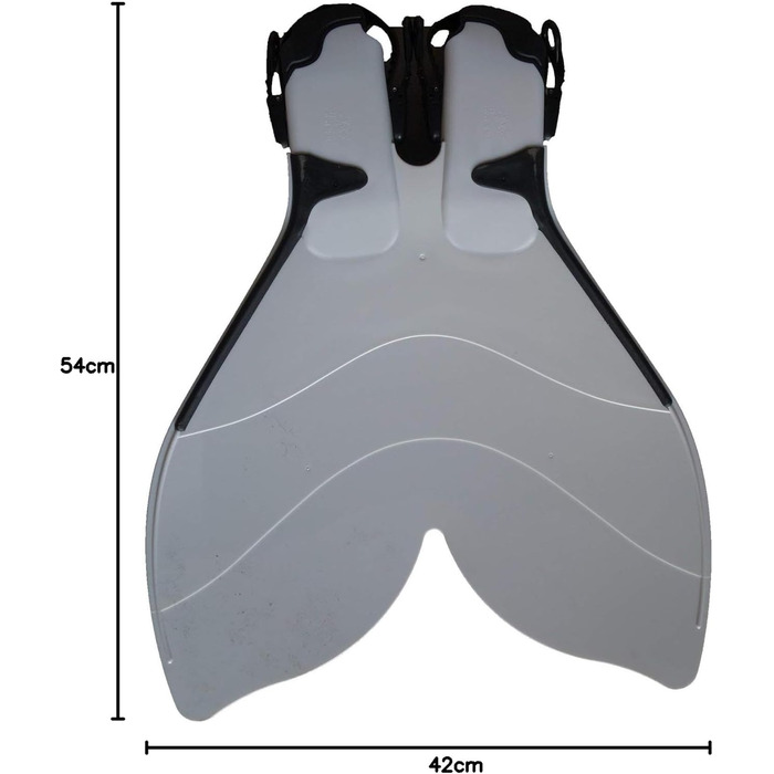 Плавки Регульовані моноласти білого кольору Русалка Розмір 39 43