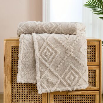 ПОСТІЛЬНА БІЛИЗНА WONGS Плюшева ковдра, Пухнаста, 150x200 см, Бежевий, Тепла флісова ковдра, М&39яка ковдра для дивана, Ковдра для ліжка, дивана, офісу, дівчаток, 150x200 см, Бежевий