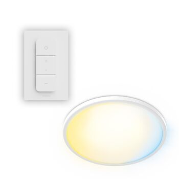 Стеля LED-світильник Philips Superslim з пультом керування, 29,1 см, білий