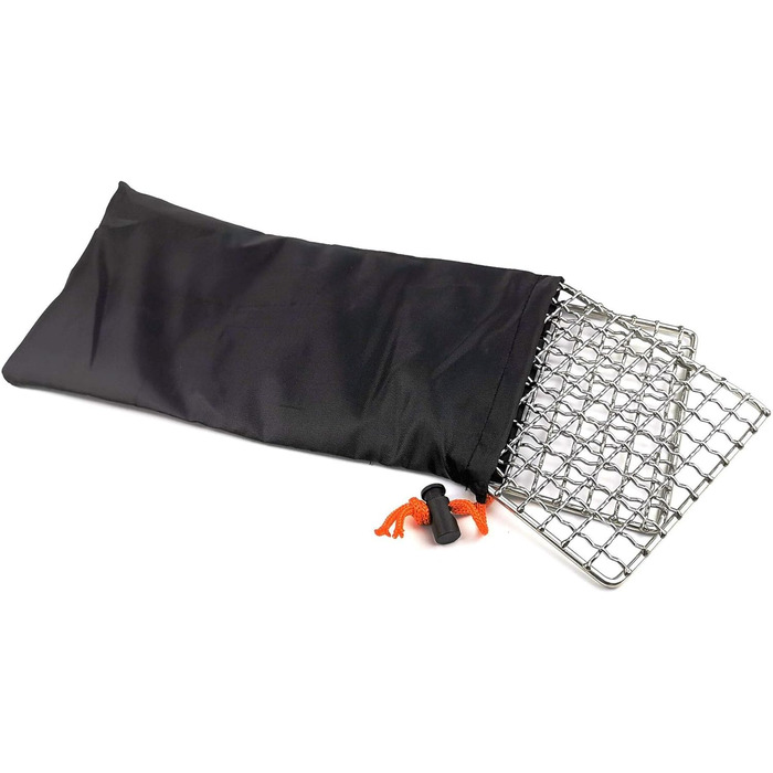 Грилі Bushcraft, грилі для походів, приготування їжі на багатті, решітка для гриля, високоміцне сітчасте спорядження для кемпінгу, пішого туризму, походів, 2 шт.