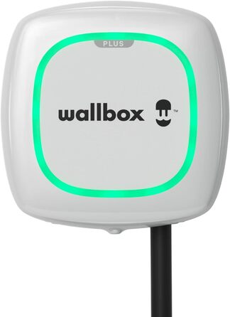 Зарядний пристрій Wallbox Pulsar Plus для електромобілів. З регульованою потужністю до 22 кВт. Зарядний кабель типу 2, підключення