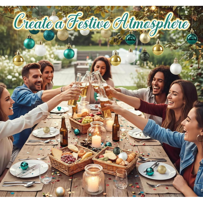 Набір з 49 предметів ялинкових прикрас Agoer