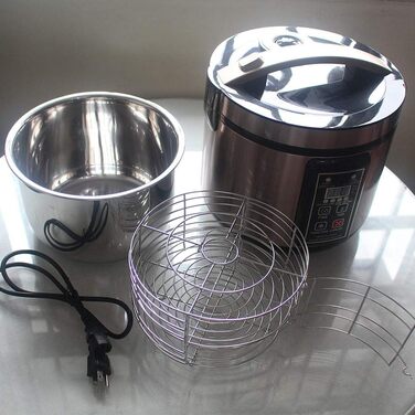 Машина для йогурту MLGB 6 л, ферментер чорного часнику, машина для кімчі, повністю автоматична машина для солодкого рисового вина, багатофункціональний ферментатор Natto Machine Black-gold 6L