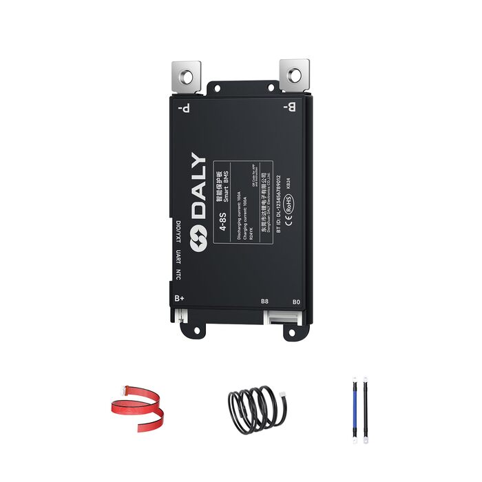 Розумний інтегрований Bluetooth-моніторинг із захистом літієвих акумуляторів LiFePO4 Li-ion LTO для електровелосипедів та скутерів 100A 4S-8S BMS, 100A 4S-8S 12V-24V -