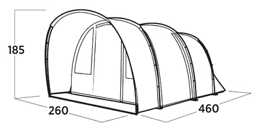 Намет чотиримісний Easy Camp Skarvan 4 (120496)