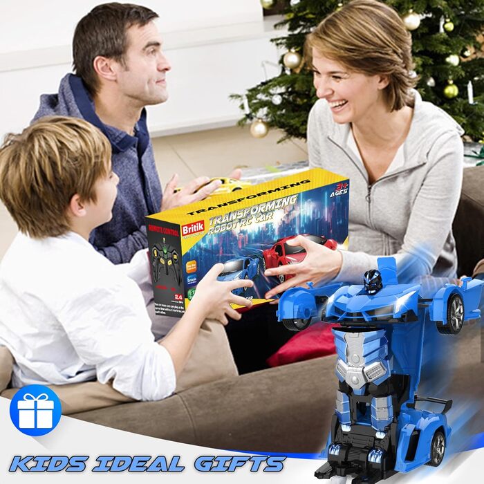 3-8 Years Girl Boy Transformer Remote Car Toy for Children Gift for Girl Boy 3 4 5 6 7 8 9 10 Years RC Car Robot 360 Rotation 2.4G
