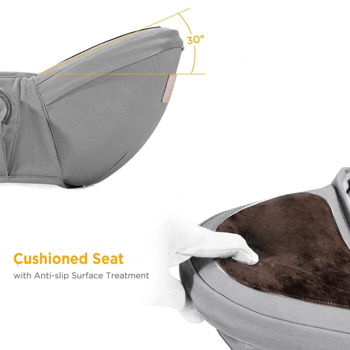 Положення для перенесення для дітей 0-36 місяців для новонароджених - сірий, 4