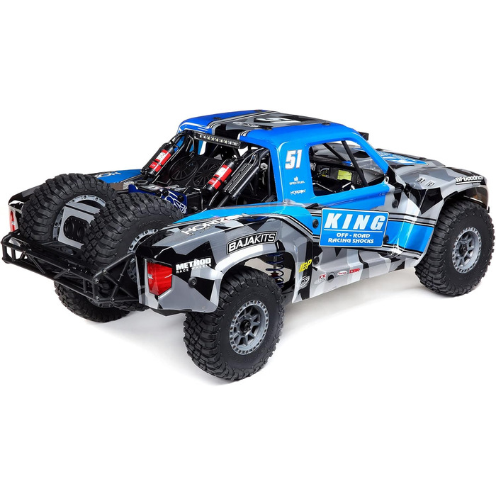 Безколекторний пустельний позашляховик, Синій, 1/6 Super Baja Rey King Shocks 8S 4X4 RTR