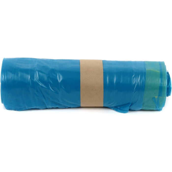 Забавні мішки AG-879 з ПВД зі шнурком, 700 x 1100 мм, тип 60, сині, приблизно 120 л, 250 шт. ) Поодинокі