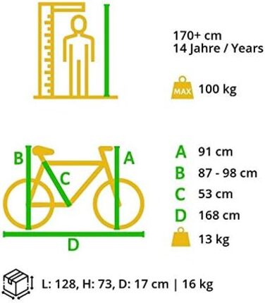 Велосипед BIKESTAR Singlespeed 700C 28 дюймів, міський, з фіксованою рамою Шосейний велосипед з рамою 53 см, ретро, вінтажний, чоловічий/жіночий Безризиковий тест, бежевий та коричневий