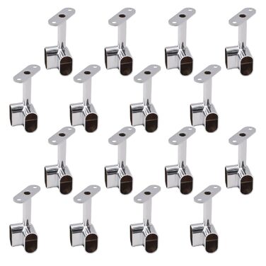 Срібна кутова блокувальна планка 90 аксесуари для гардеробу фланці для рейки для одягу сидіння для шафи у спальні ванної кімнати 16 шт., 16 шт.