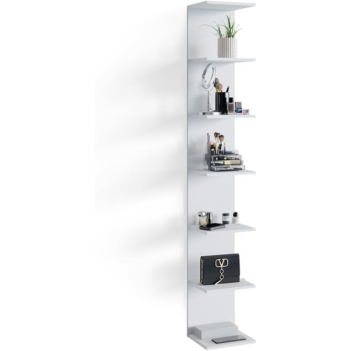 Настінна полиця Vicco Paolo, підвісна полиця, біла, 30 x 190 см, одинарна