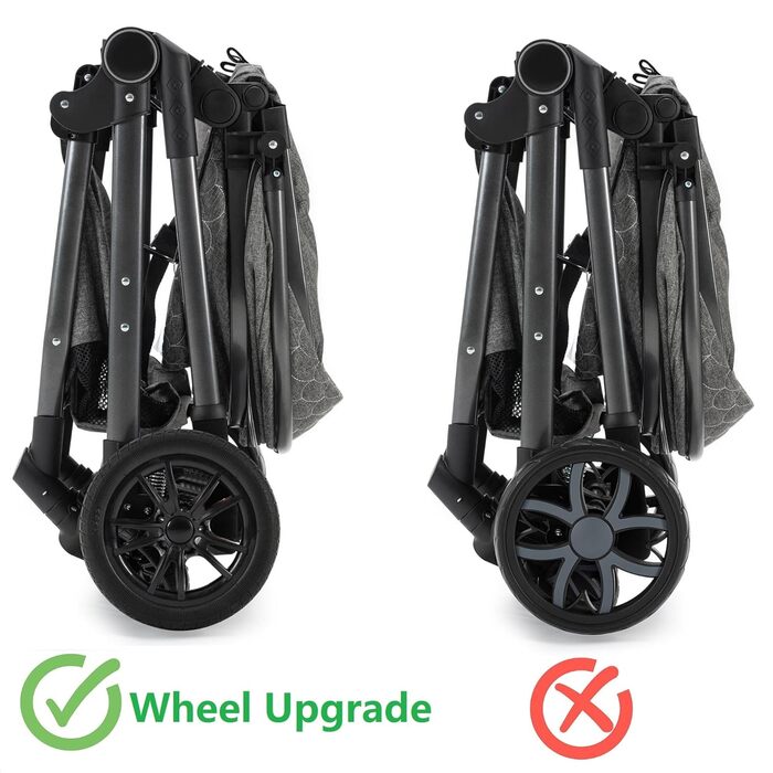 Коляска Gcarebb 3 в 1, коляска-тростина з автокріслом, складна портативна коляска в один клік, комбінована коляска з алюмінієвою р