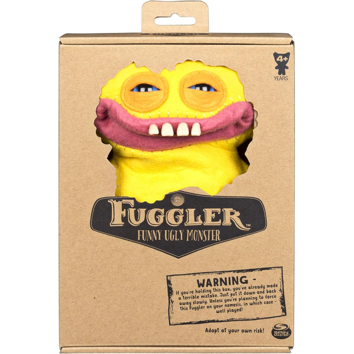 FUGGLER Funny Ugly Monster, плюшева іграшка, жовта