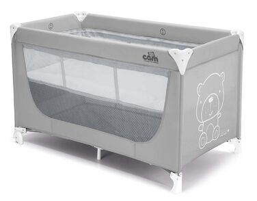 Дитяче ліжечко Pisolino Baby Travel Cot для дітей від 0 до 36 місяців Teddy Grey Дитяче ліжечко, включаючи матрац та сумку для транспортування