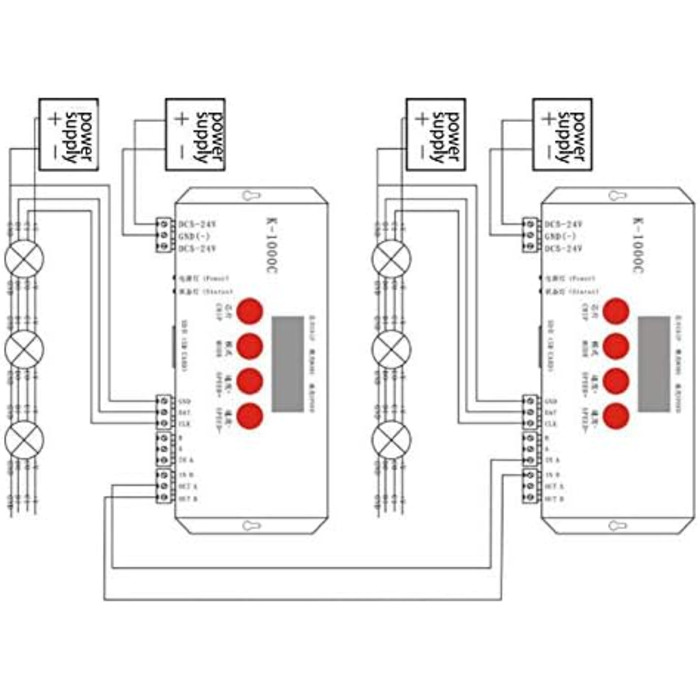 Контролер Cleiscry K-1000C (T-1000S оновлено) K1000C WS2812B,WS2811,APA102, t1000S WS2813 LED 2048 пікселів програмний контролер DC5-24V