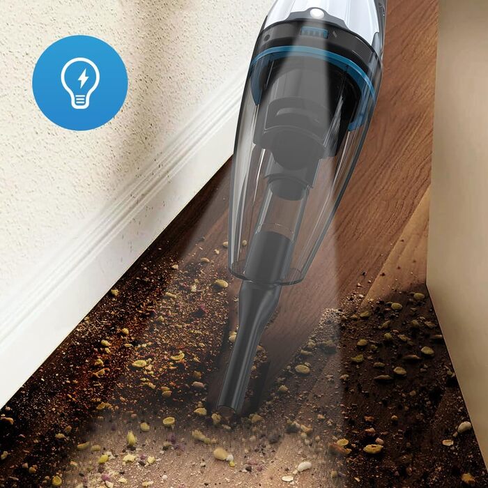 Ручний пилосос Anktel 9000Pa зі світлодіодним підсвічуванням Ручний пилосос акумуляторний для вологого та сухого прибирання з миюч