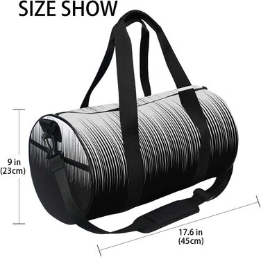 Спортивна сумка в чорно-білу клітинку, з міцної тканини, дорожня сумка, сумка на вихідні, універсальна сумка для чоловіків та жінок, для спорту та подорожей