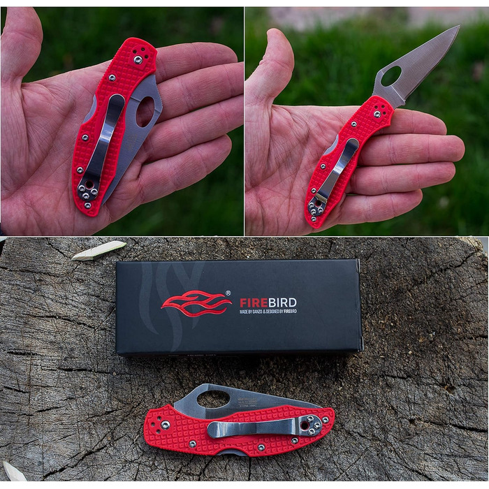 Кишеньковий складаний ніж зі сталі 440C лезо 75 мм нековзна ручка з кліпсою Кемпінг Полювання Риболовля Відкритий EDC ніж 175 мм 6