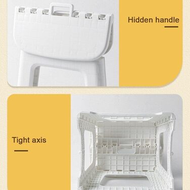 Складаний дитячий стілець зі спинкою, скандинавський табурет, пластиковий табурет-сходинка, робочий стілець, низький стілець для вітальні, меблі для патіо