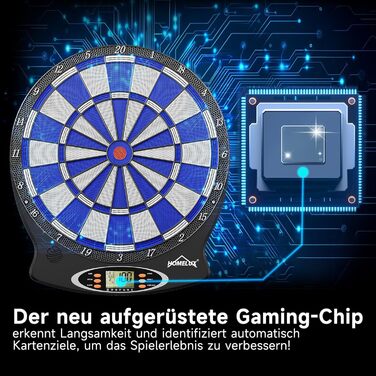 Електронна мішень для дартсу, Електронні мішені для дартсу, Професійна електронна мішень для дартсу, Мішень для дартсу з 6 дротиками, Інноваційний електронний автомат для дартсу з 18 іграми та 159 варіаціями