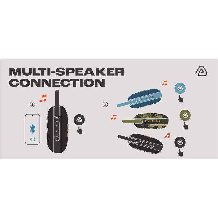 Чорного кольору - Портативна Bluetooth-колонка з JBL Pro Sound, глибокими басами та функцією збільшення часу відтворення - Водонеп