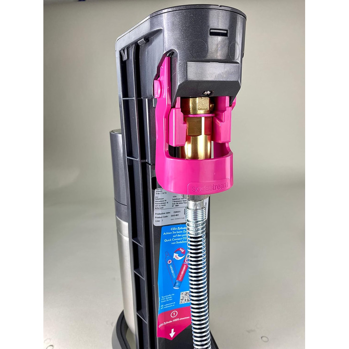 СПРУДЕЛЮКС Адаптер CO2 Шланг високого тиску для Sodastream DUO QUICK CONNECT QC Для підключення до більших балонів CO2, балон з вуглекислим газом Шланг CO2 для виробника соди Пряме підключення (довжина 1,5 м)