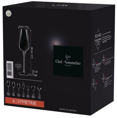 Набір келихів C&S Symetrie 6х210 мл (6939889)