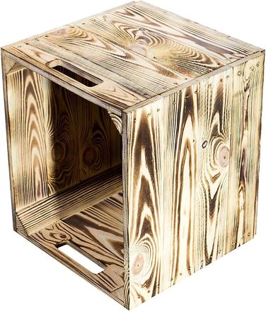 Гарні дерев&39яні кошики-коробки, підходять для Ikea Kallax, для зберігання шкільного приладдя / іграшок, нові, 37,5x32x32,5 см (полум&39яні), 4