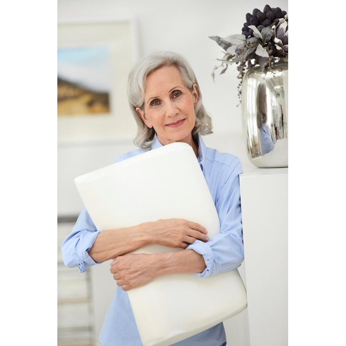 Ортопедична подушка для шиї Sissel Soft Plus Спеціальна в&39язкопружна піна для ідеального комфорту сну Регульована висота М&39який велюровий чохол Ідеально підходить для болю в шиї 5-річна гарантія