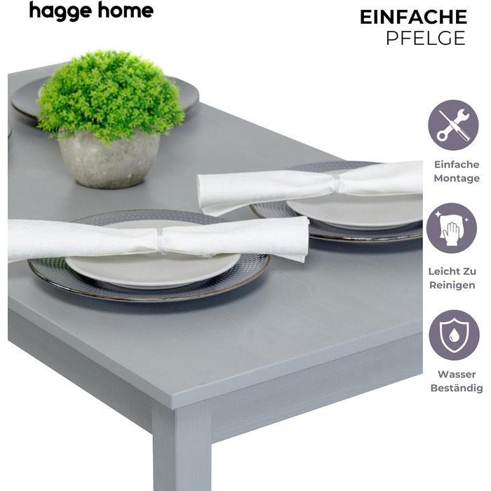 Скандинавський дерев&39яний стіл 68 x 68 см, обідній стіл, кухонний стіл, письмовий стіл, обідній стіл, стіл для домашнього офісу, стіл для дитячої кімнати, обідні столи, стіл для вітальні, стіл для навчання, маленький, сірий, 68 x 68 x 75 см