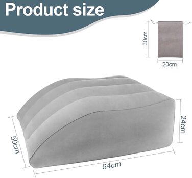 Подушка для підняття ніг, надувна клиноподібна подушка для ніг, зручна подушка для ніг для сну, подушка для підтримки ніг для покращення кровообігу та зменшення набряків