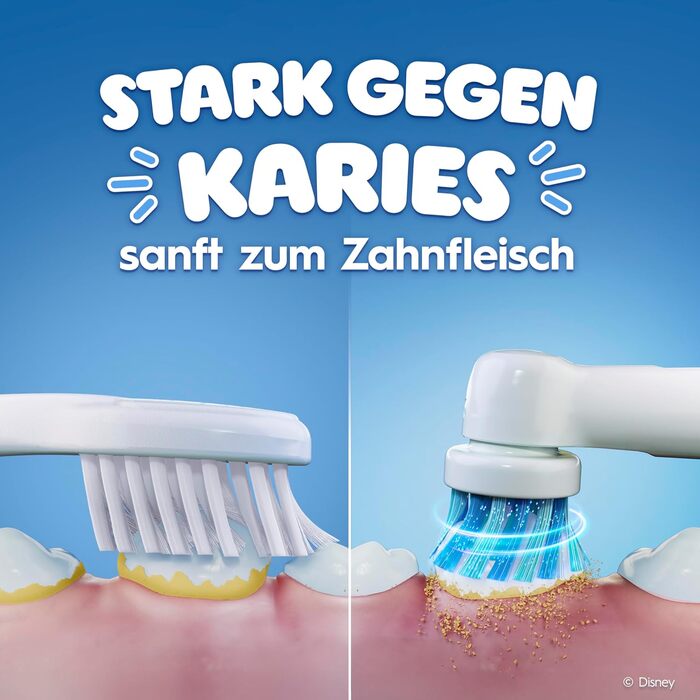 Насадки для дитячої електричної зубної щітки Oral-B Pro Kids Frozen оригінальні змінні насадки, надзвичайно мякі щетинки, для дітей від 3 років білі, 8 шт.