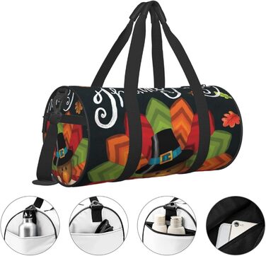 Дорожня сумка Щасливий День Подяки, спортивна сумка для чоловіків та жінок, сумка-мішок, спортивна сумка