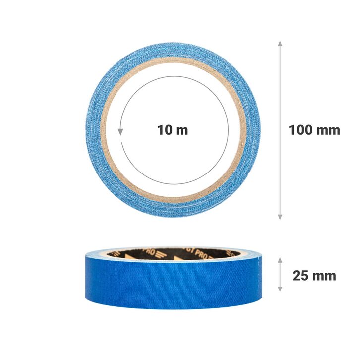 Різнокольорових смужок для хула-хупа 25 мм x 10 м, стрічка Gaffer чорного, білого, фіолетового, червоного та синього кольорів, 5 шт.