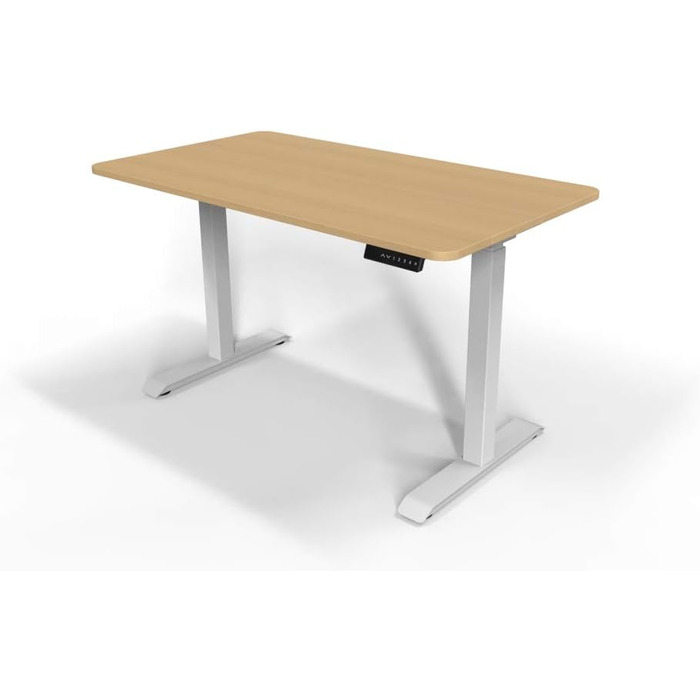 Каркас столу Mcombo з електричним регулюванням висоти, столи для роботи сидячи та стоячи, з 2 двигунами, 2-ступінчаста телескопічна конструкція, керування пам&39яттю (білий), для будь-якого стандартного офісного столу