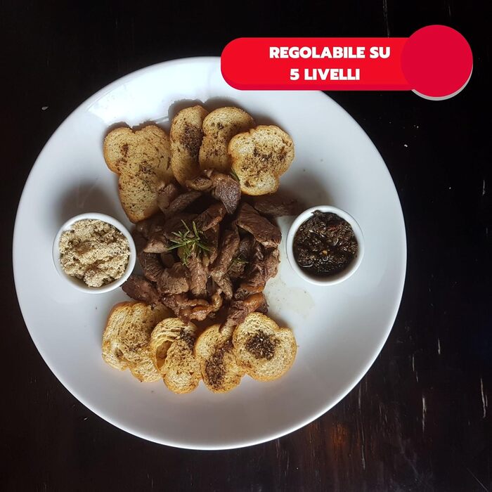 АРДЕС Електрична плита 1 1500 Вт чавунна варильна поверхня з лакованої сталі діаметром зверху 18,5 см і термостатичним термостатом модель TIKAPPA AR1F19 Black