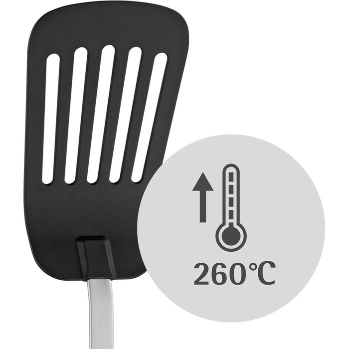 Шпатель пластиковий 32,2 см, нержавіюча сталь Cromargan частково матова, пластикова передня частина, можна мити в посудомийній маш