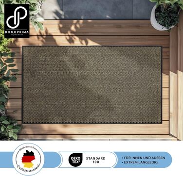 Килимок для бруду 90x150 см Коричневий меланж Комерційна якість Килимок без запаху для внутрішнього та зовнішнього використання Нековзний атмосферостійкий килимок для вхідної зони Килимок для очищення 90 x 150 см (прямокутний) Коричневий меланж