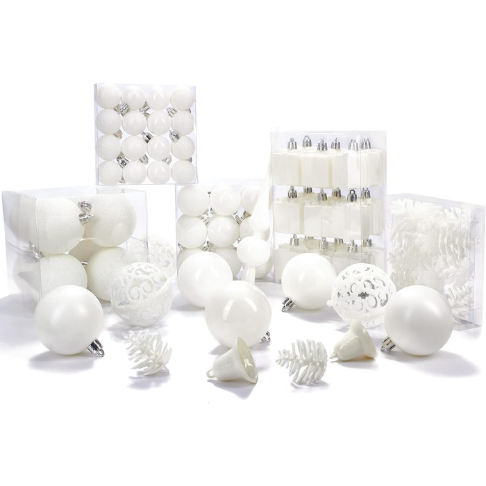 Набір різдвяних кульок із 100 предмета BRUBAKER