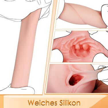 Mастурбатор-яйце Naughty Devil, помаранчевий, портативний