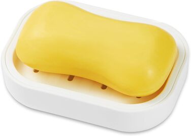 Харчова пластикова мильниця SZDUDU, зберігає мило сухим, легко миється, має сильну дренажну здатність (біла)